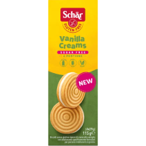 Bolachas Baunilha Creams Sugar Free - Sem glúten - Schär - 115 grs