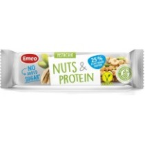 Barrita de Pistacho Alta Proteína 35 g - Sin gluten - Emco