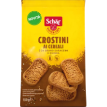 Crostini Ai Cereali - Sem glúten - Schär - 150 gr.