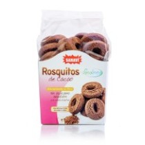 Rosquitos de Cacao Sin Gluten y Sin Azúcar Añadido 200 gr. - Sanavi