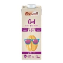 Bebida de Avena Brick 1 litro. - Sin Gluten y Sin Azúcares Añadidos - EcoMil