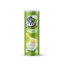 Patatas Sabor Sour Cream & Onion 160 g - Sin gluten  - Surf Chips