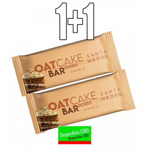 1+1 OatCake Bar 60g. Carot...