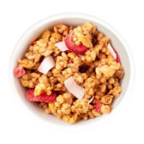 Granola Muesli Morango e Coco 340 g - Sem glúten - Emco