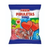 Bolsita Piruletas Zero 5 unids. - 65g.  - Sem glúten - Fiesta