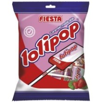 Bolsita de Lolipop Fresa 7 unids. - 84g.  - Sin gluten - Fiesta
