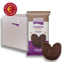Pack Ahorro Palmeras Chocolate Negro- Sin gluten - Airos. 4 unids. x 150 grs