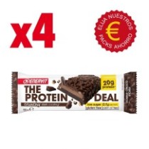 Pack Ahorro Dark Choco Bar Protein Deal 4x55g. - Sin gluten - Enervit