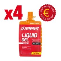 Pack Ahorro Orange Liq Gel 4X60ml. - Sin gluten - Enervit