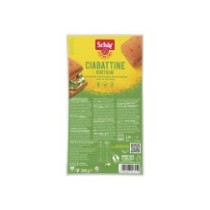 Ciabattine Rustiche - Chapata integral Sin gluten - Schär - 200 g.