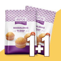 1+1 Mini Muffins - Madalenas 210 g. Sem glúten - Airos