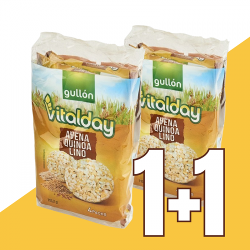 1+1 Tortitas de Avena,...