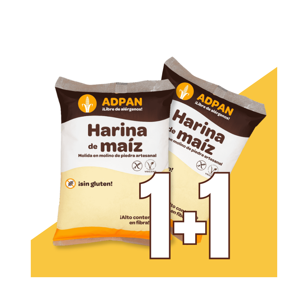 Harina de Maiz 1 kg. Sin gluten - Adpan PROMO 1+1