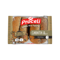 Pack Ahorro - Ciabatta Rustica con Semillas 120gr (2x60g) - Proceli - 5 Paquetes de 2x60g.