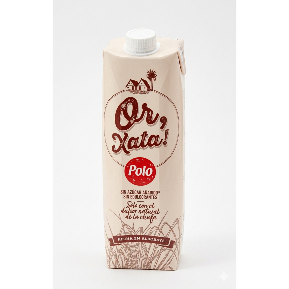 Horchata Sin Azucar Sin Edulcorantes 1 Litro - Sin Gluten - Polo