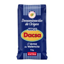Arroz Blanco Categoría Extra D.O. Valencia, 1 kg. Sin Gluten - Arroz Dacsa