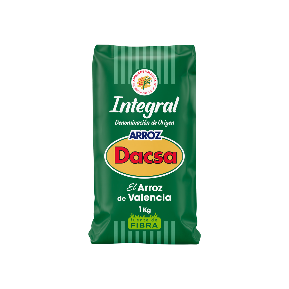 Arroz Dacsa Integral, 1 kg. Sem Glúten - Arroz Dacsa