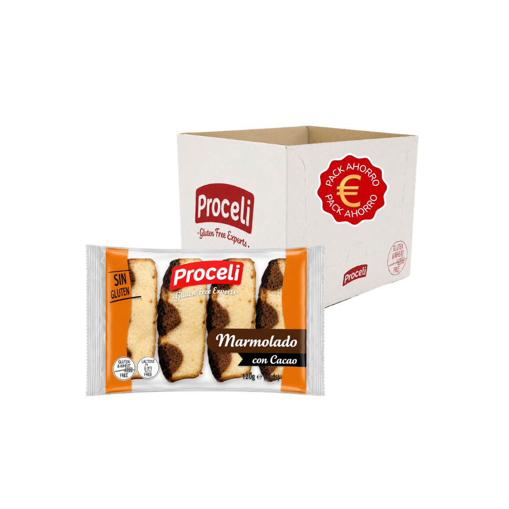 PACK AHORRO - Marmolado Proceli 120g (4x30g) Sin gluten - Proceli