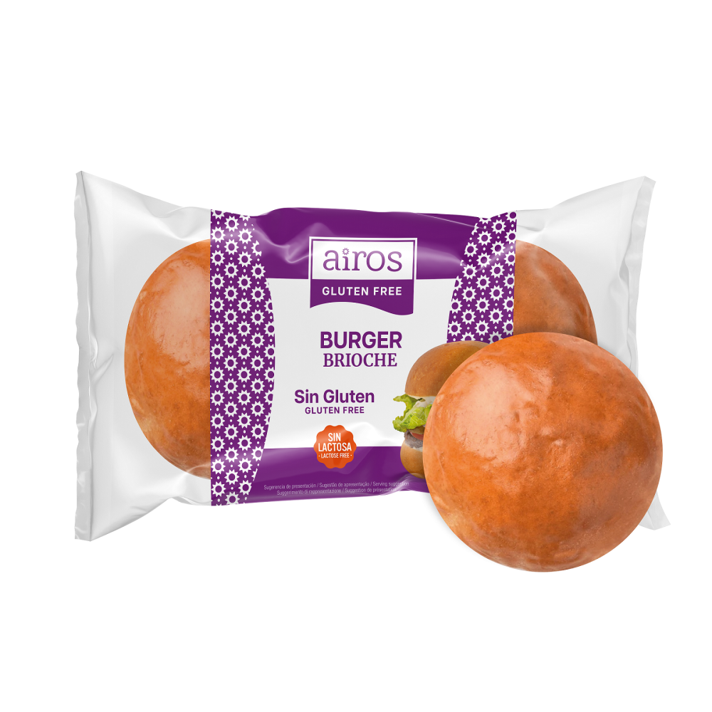 Burger Brioche 160gr (2x80g) - Sem Gluten - Airos