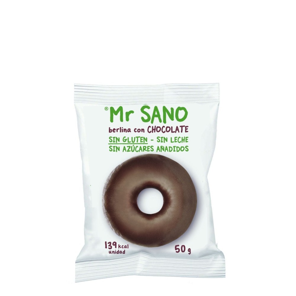 Berlina de Chocolate 50 g - Sin gluten - Mr. Sano