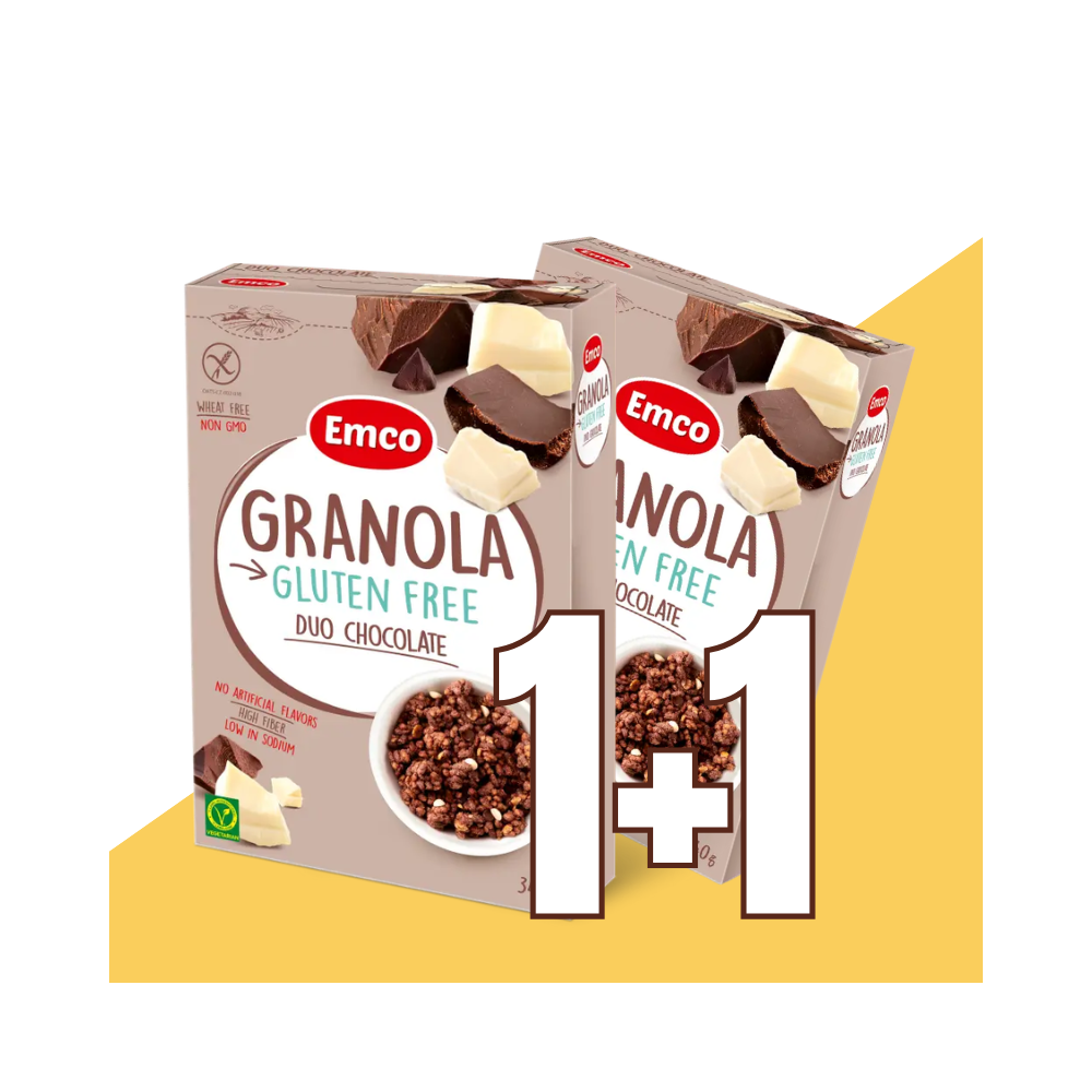 Granola Duo Choco 340 Grs - Sin gluten - EMCO PROMO 1+1