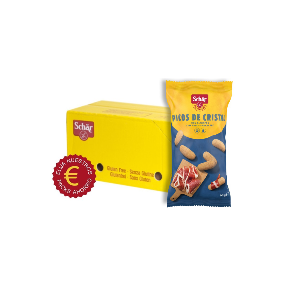 Pack Ahorro Picos de Cristal Sin gluten - Schär - 7x60 grs