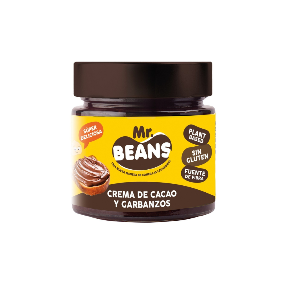 Creme de Grão de Bico e Cacau Sem Glúten - Mr. Beans - 200 grs