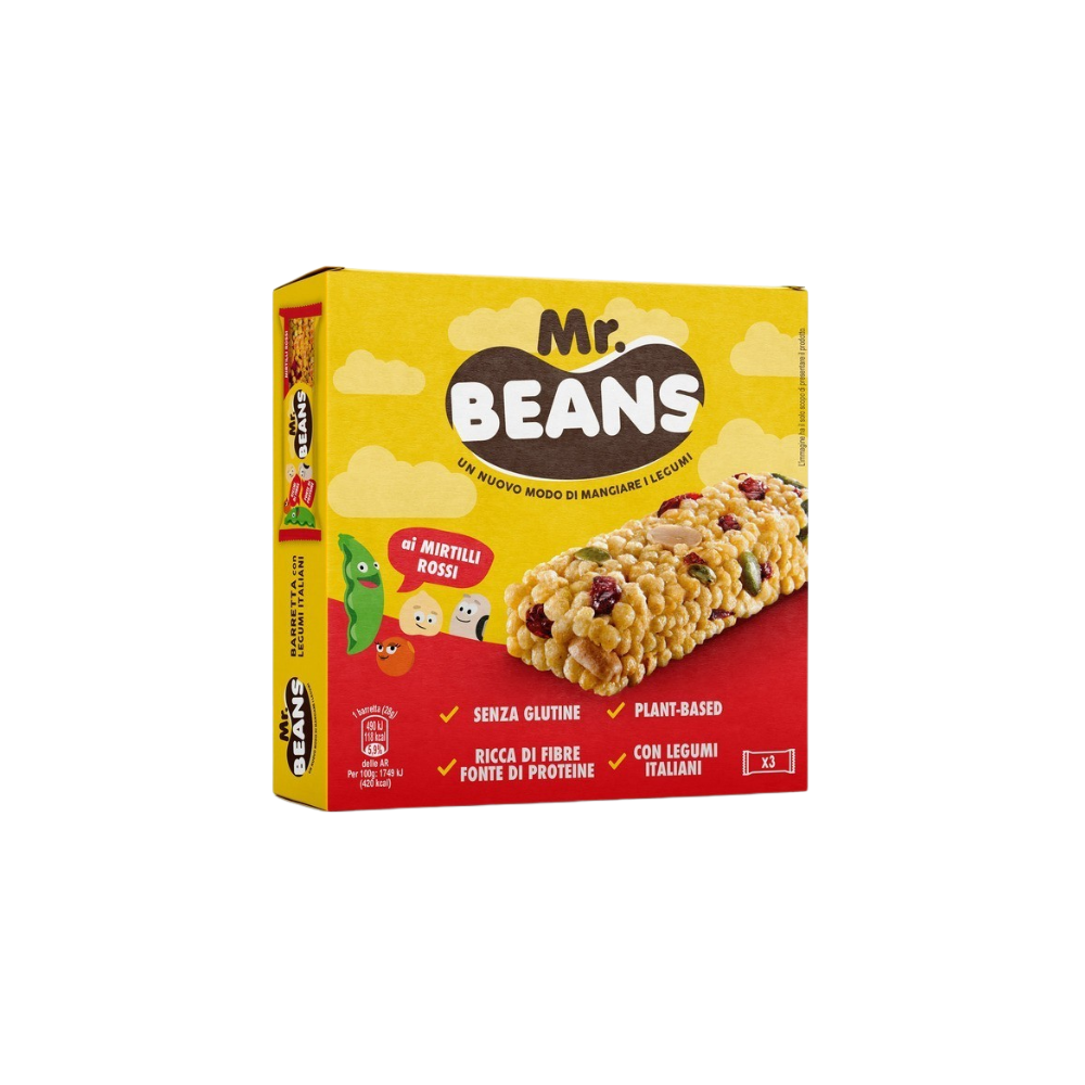 Barrinha de Cranberries Sem Glúten - Mr. Beans - 3x28 grs