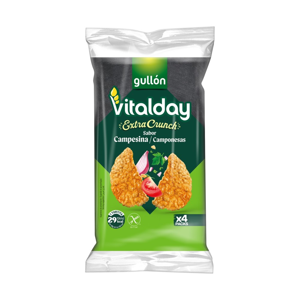 Tortitas de Cereales y Patata Sabor Campesina - Sin Gluten - Gullón