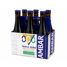 Pack Botellin Triple Zero 6x33CL - Sin Gluten - Ambar