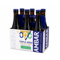 Pack Botellin Triple Zero 6x33CL - Sin Gluten - Ambar