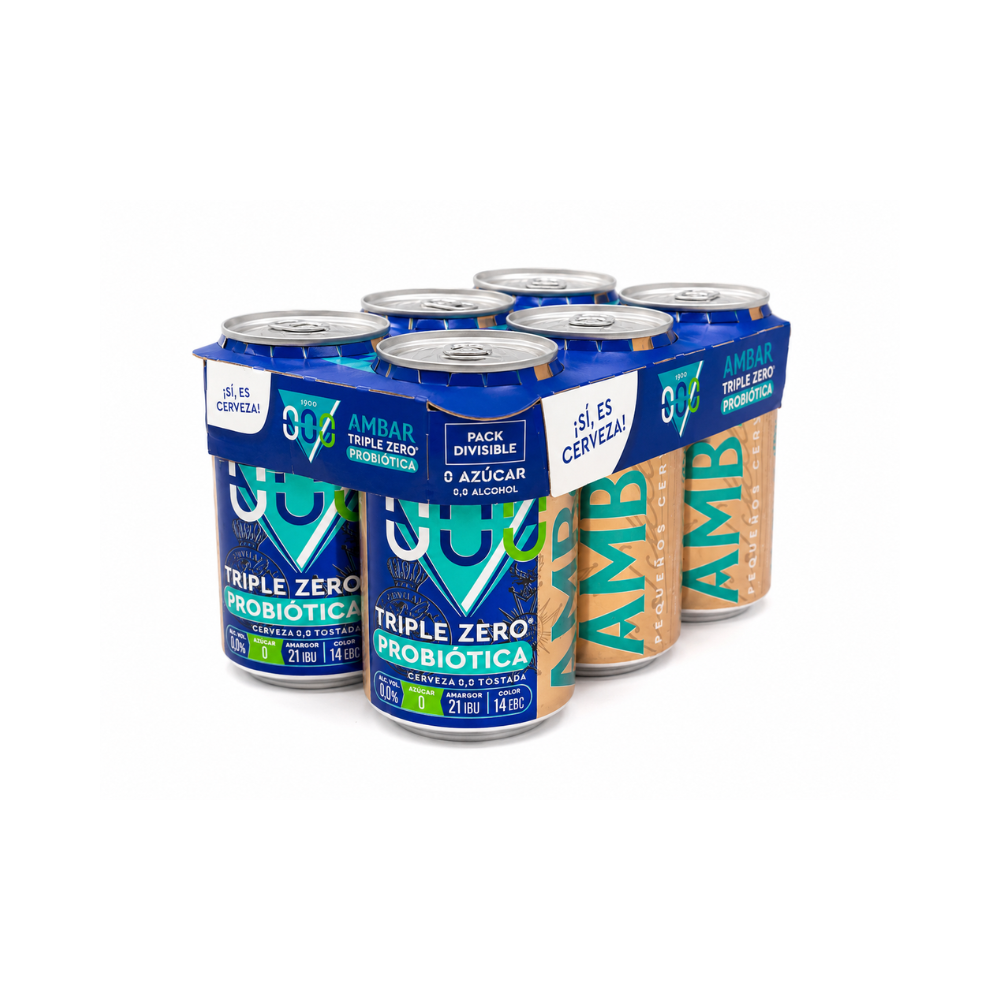 Pack Lata Ambar Probiótica 6x33Cl - Sin Gluten