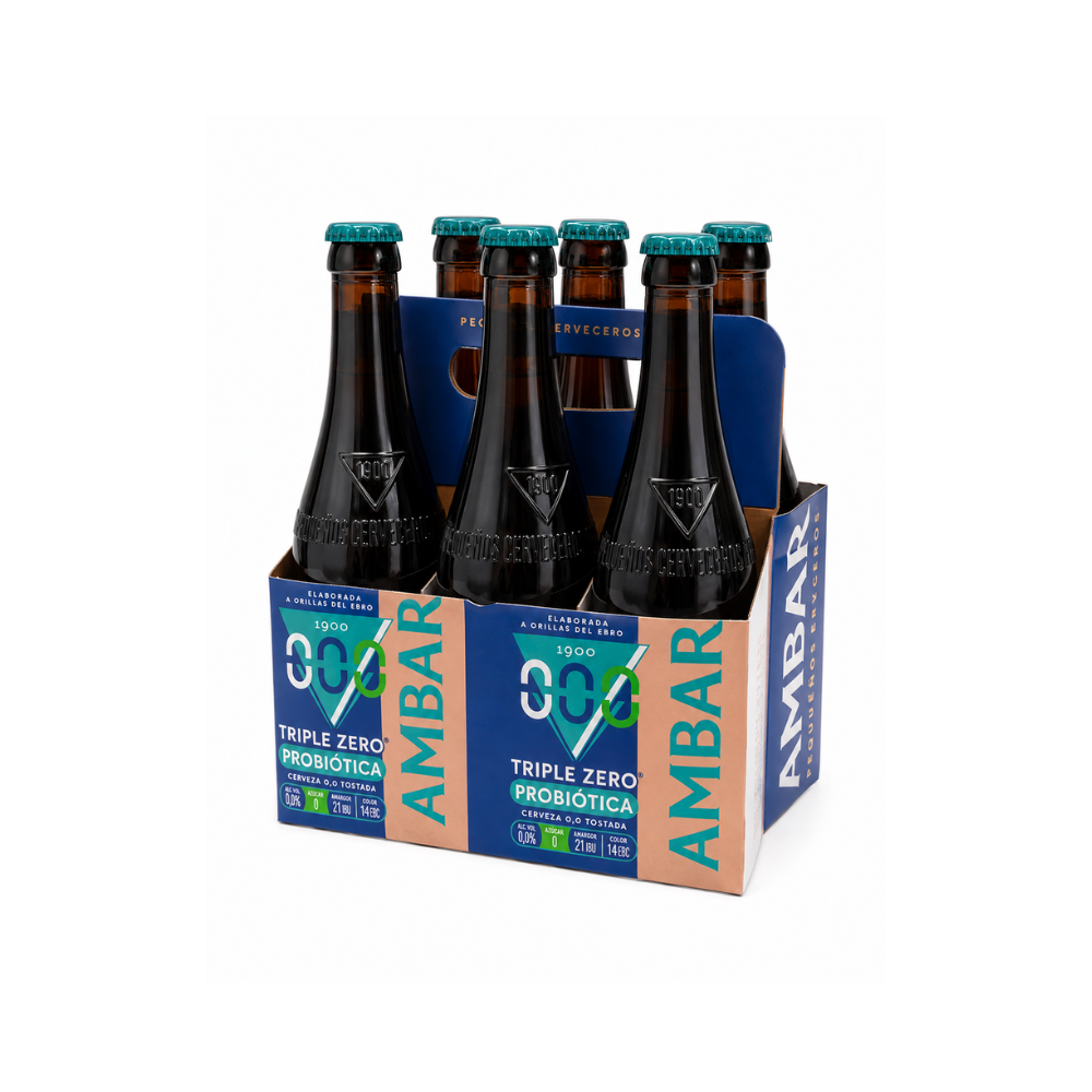 Botellin Ambar Probiótica 6x33CL - Sin Gluten