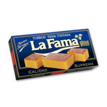 Turrón de Yema Tostada - Sin gluten - La Fama. 200 grs.