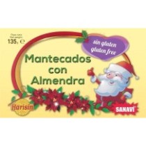 Mantecados con Almendra - 135 gr. Sem glúten - Sanavi