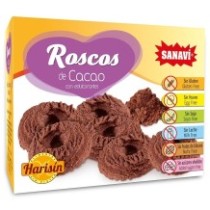 Roscos Cacao sin Azúcar - 150 gr. Sin gluten - Sanavi