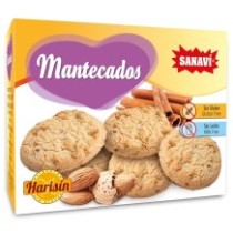 “Mantecados” (doce de Natal em Espanha) com Amêndoa - 200 gr. Sem glúten - Sanavi