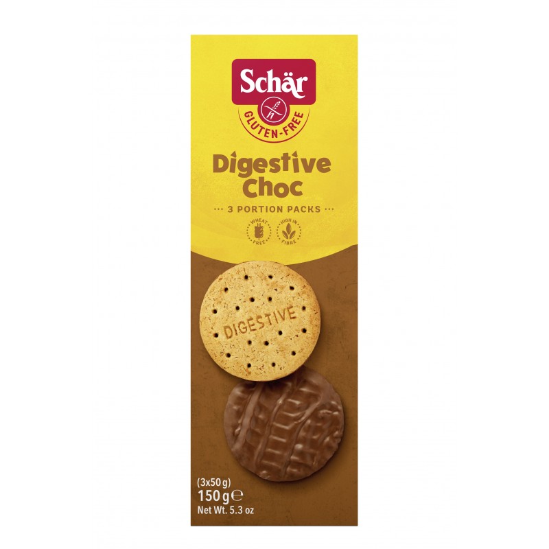 Digestive Choc Sin gluten - Schär - 150 grs