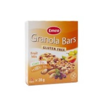 Granola Bars. Fruit Mix 5x28 g - Sin gluten - Emco