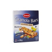 Granola Bars. Arándanos 5x25 g - Sin gluten - Emco