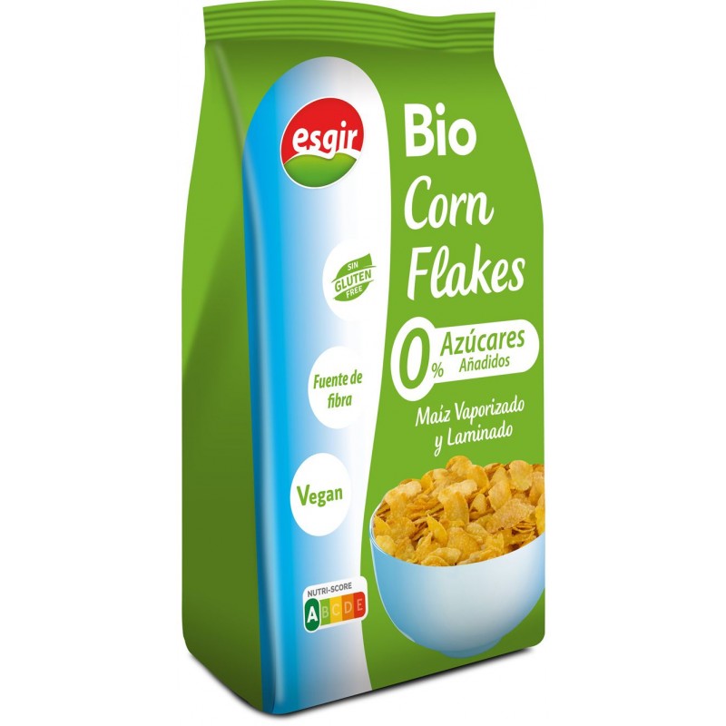 Bio Corn Flakes Classic sin azúcar añadido. 330 grs - Esgir