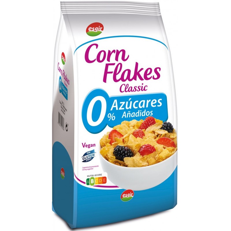 Corn Flakes Classic cereales de desayuno sin gluten y sin azúcares añadidos